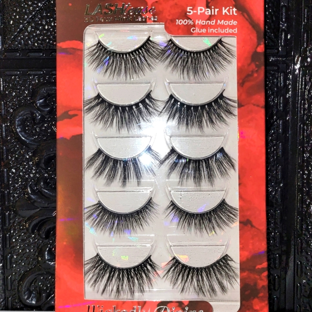 5 Pairs 3D Mink Wispies Lashes
